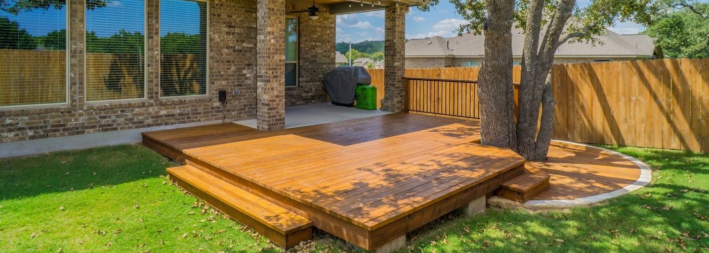 Even a small backyard deck will add value to your home.