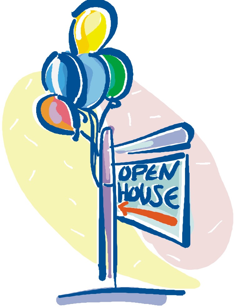 Use colorful balloons on your open house signs to attract lookers.