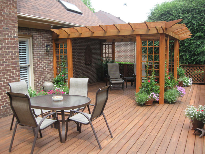 Create an entertainment area on your deck.