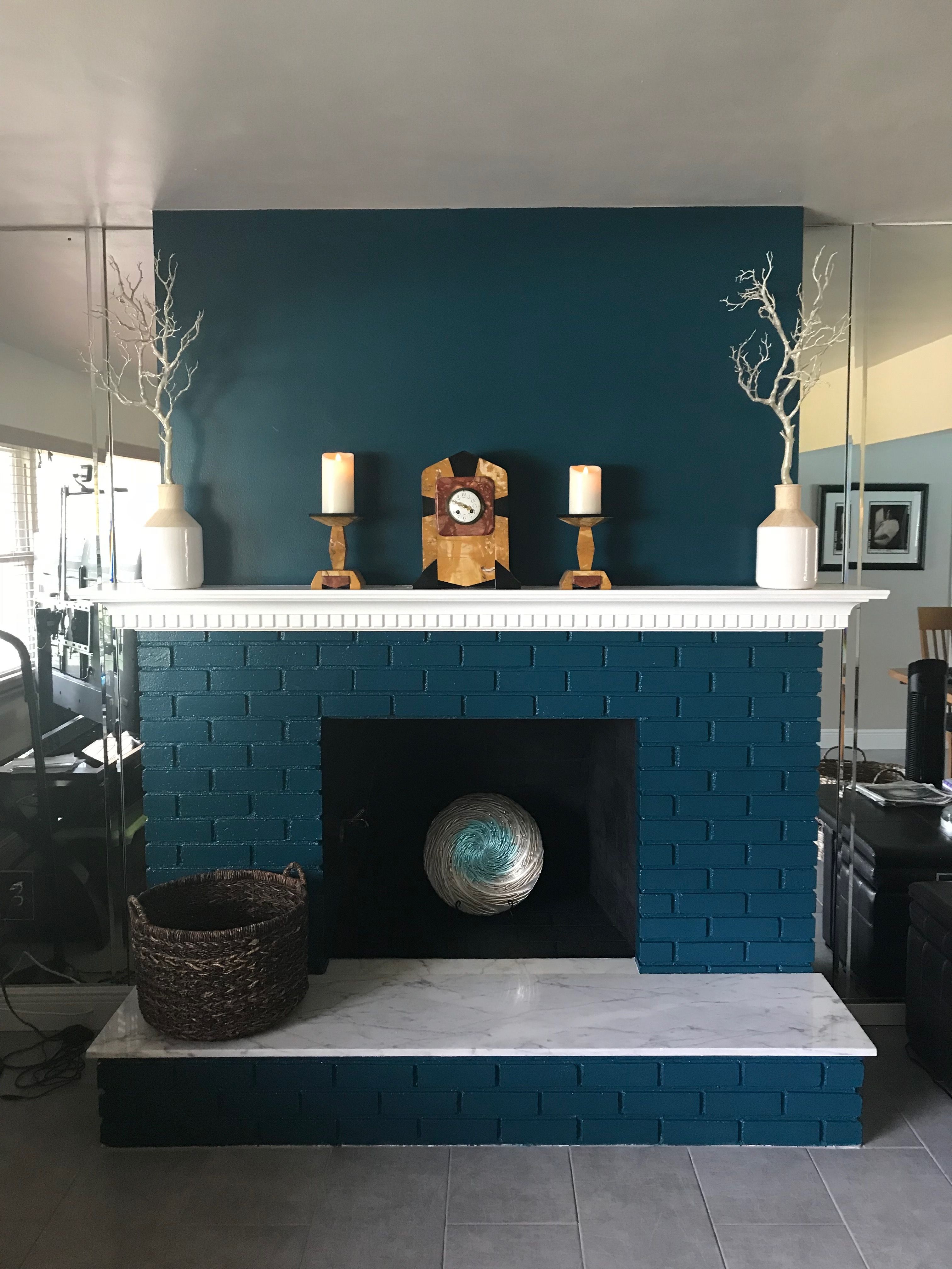 fireplacetealbybehrpaint