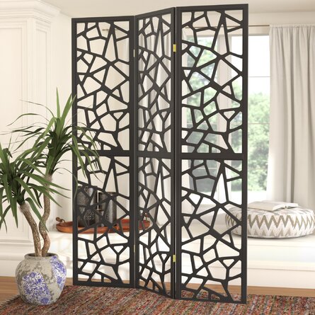 A wall screen can function as a room divider.