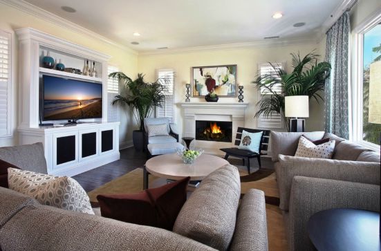 Living room with three focal points.