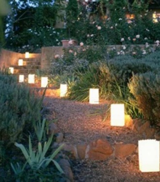 Luminarias are easy to make.