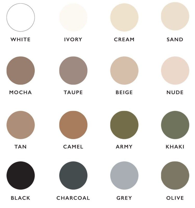 Neutral Color Palette.