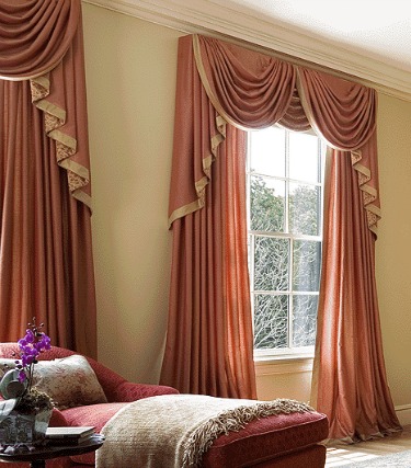 Formal window treatments