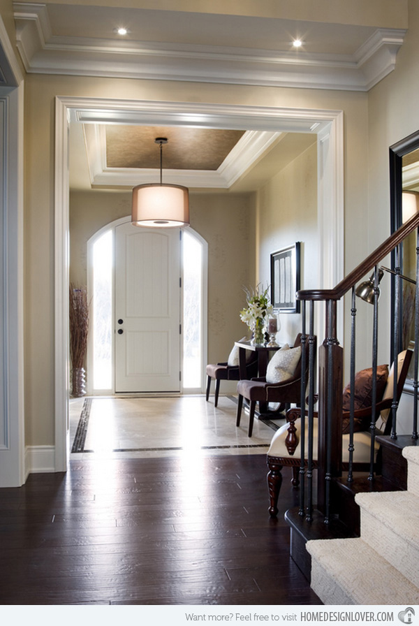 Natural light infuses this entry way with a feeling of spaciousness.