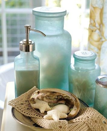 Create a pretty vignette in your bathroom.