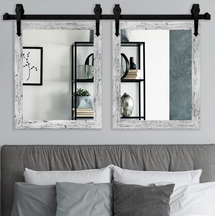 Hang mirrors somewhere in a small room to make it feel larger.