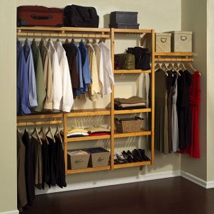 This closet organizer system can be found at overstock.com.