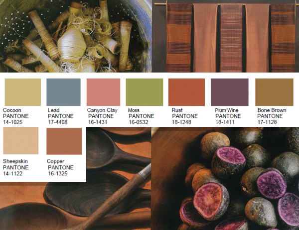 Natural Forms Pantone color palette for 2016