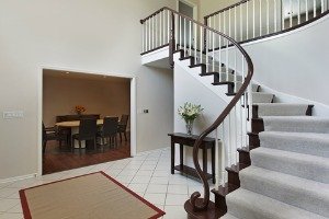 Foyer with staircase