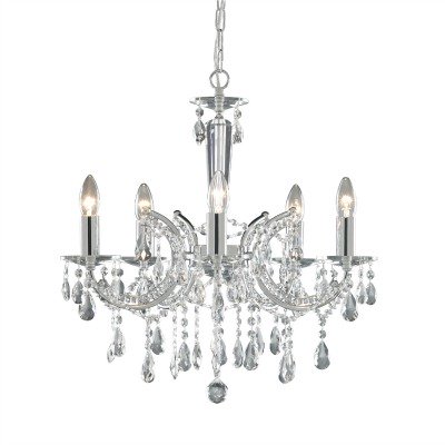 Chandelier light fixture.