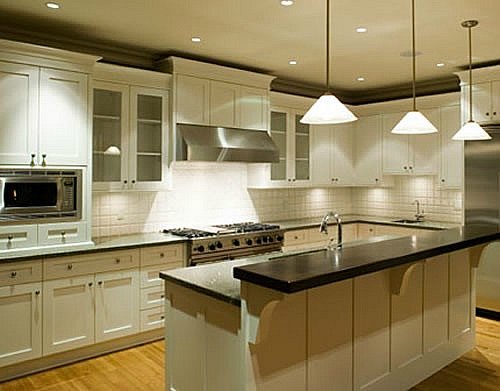 A kitchen should have a combination of ambient and task lighting.