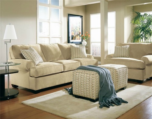 Monochromatic living room. Staging your furniture.
