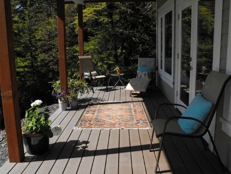 The same deck after staging appears roomier and more functional.