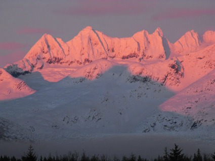 Nunatak Mountains in southeast Alaska